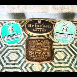 Vintage Heineken Bar Beer Signs green